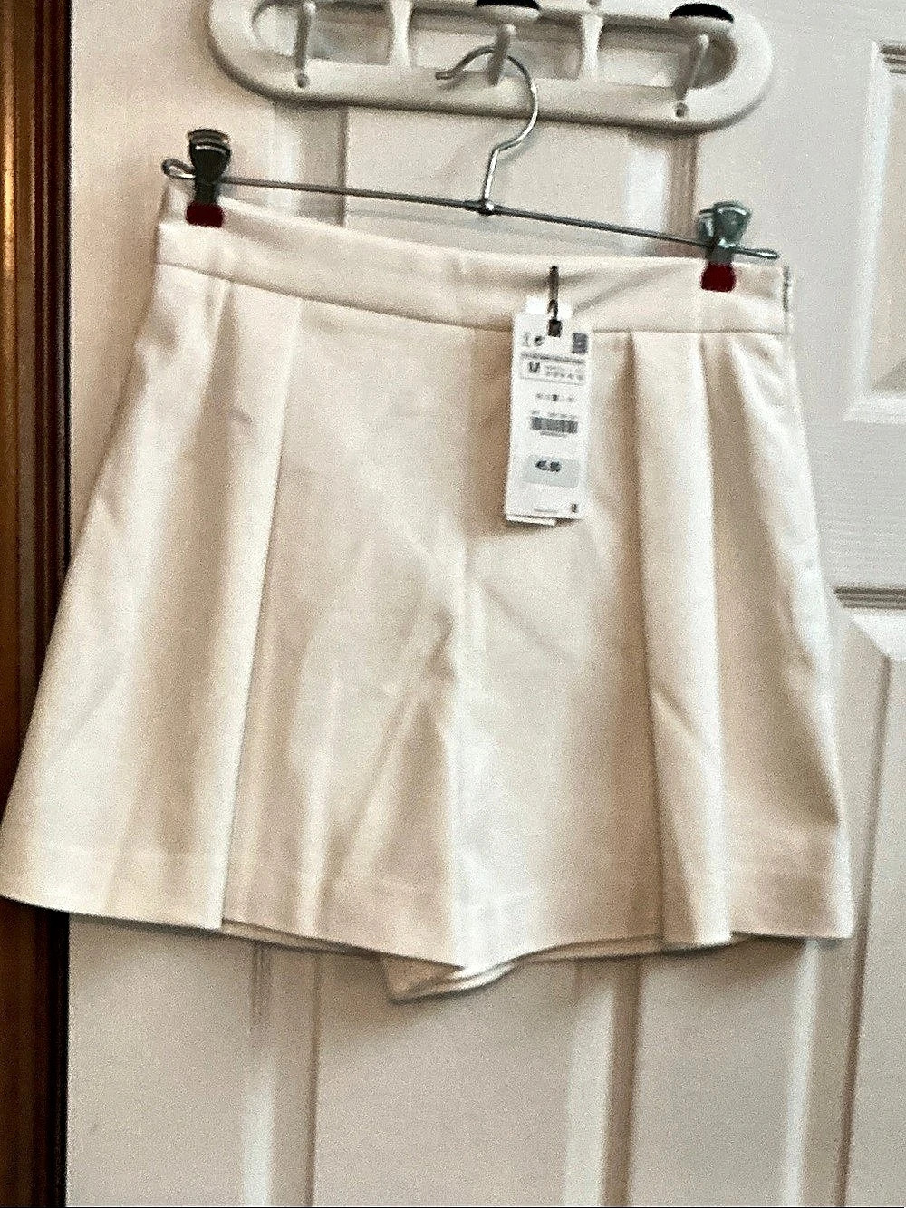 Zara A-Line Skort in White Size Medium NWT